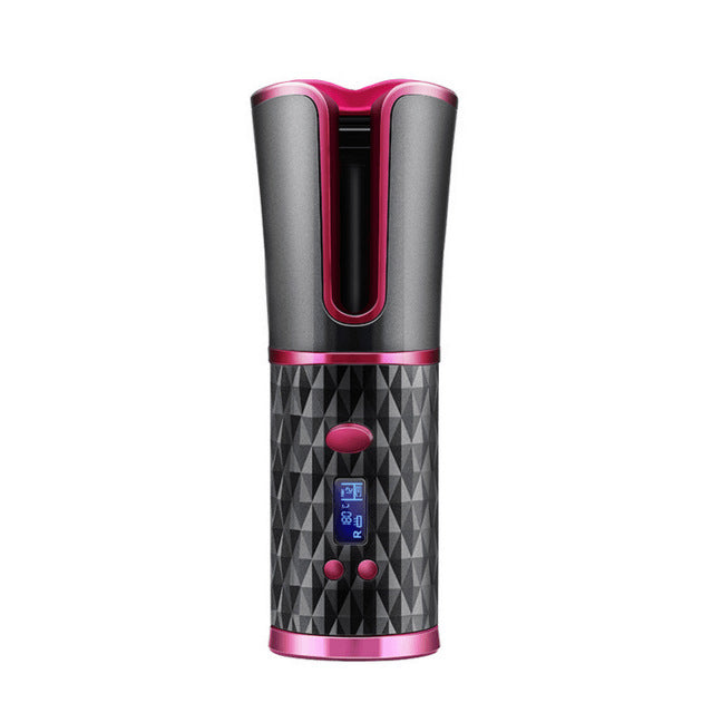 Cordless Automatic Hair Curler – Wireless USB Rechargeable Curling Iron