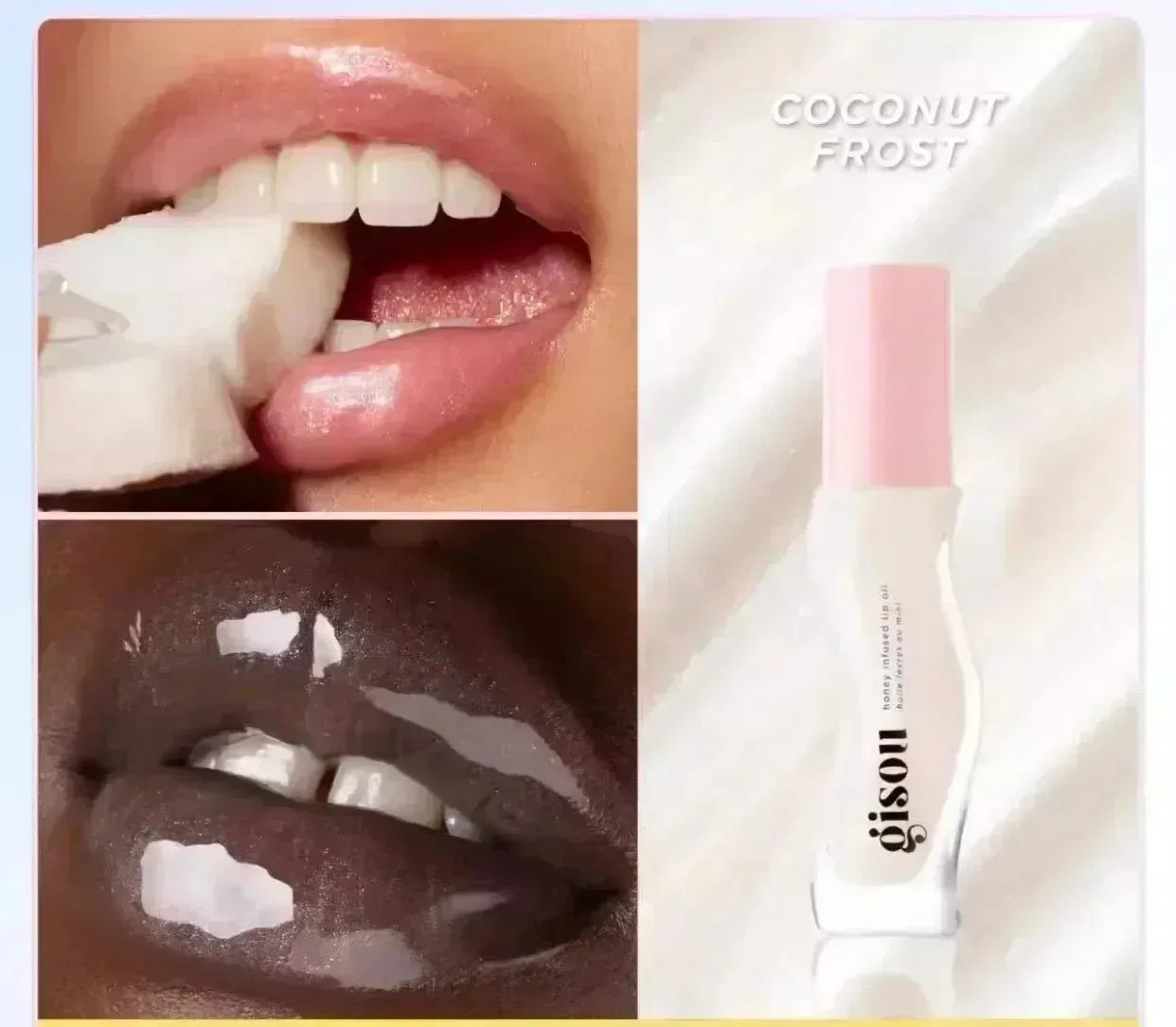 Gisou New Autumn Winter Limited Edition Long-lasting Moisturizing Lip Oil Gloss Care Lips Plumping Exfoliating Milky Mocha Gloss