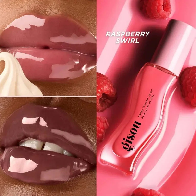Gisou New Autumn Winter Limited Edition Long-lasting Moisturizing Lip Oil Gloss Care Lips Plumping Exfoliating Milky Mocha Gloss