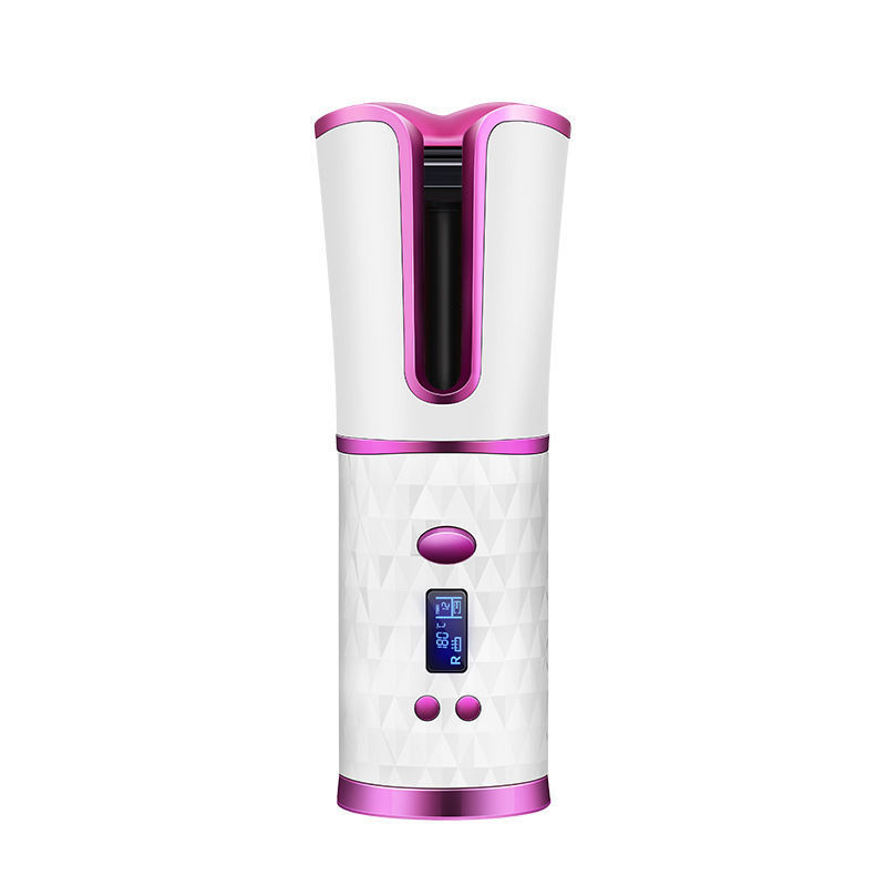 Cordless Automatic Hair Curler – Wireless USB Rechargeable Curling Iron