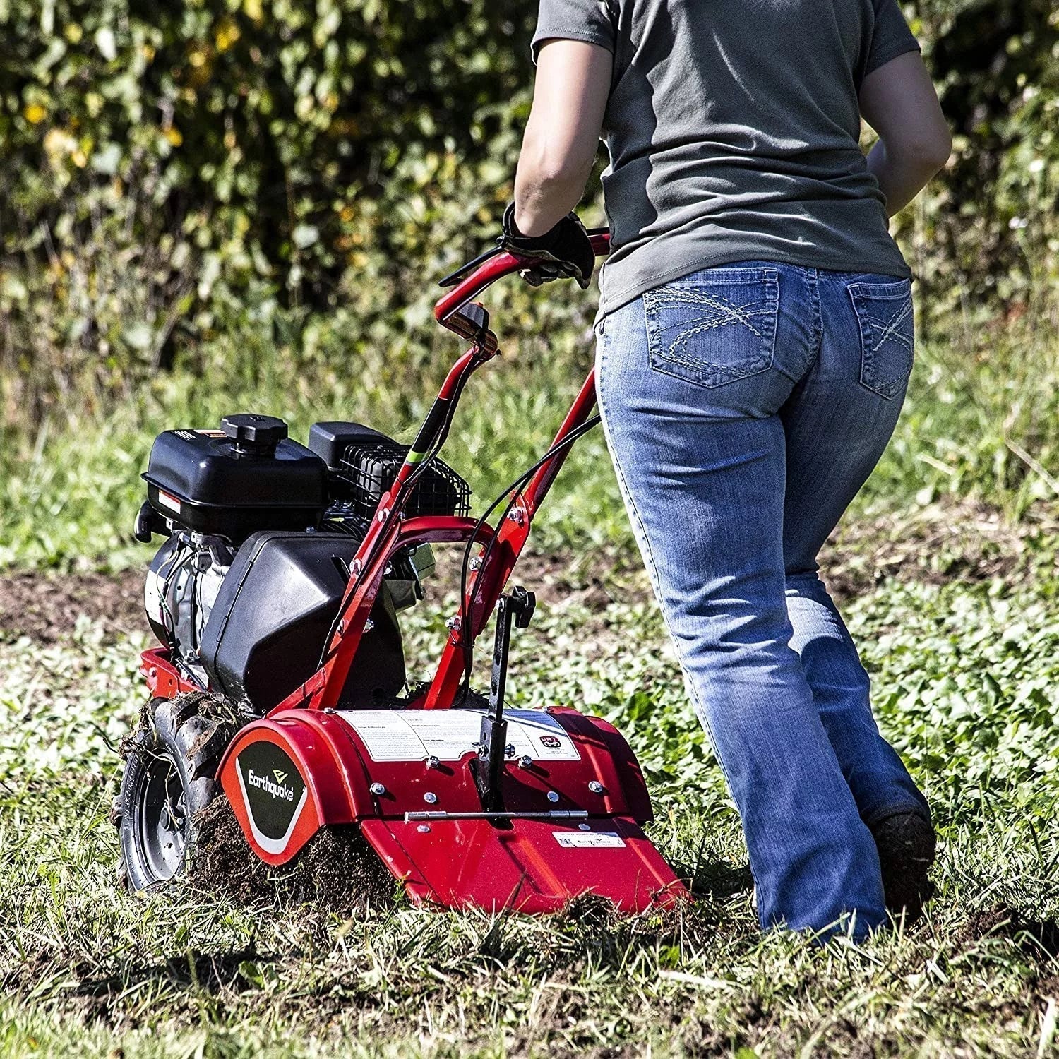Earthquake 33970 Victory Rear Tine Tiller, Powerful 212cc 4 - Cycle Viper Engine - Decindoor