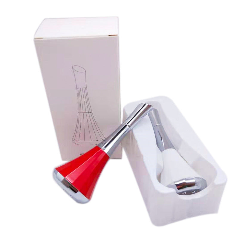 Microcurrent facial device for skin lifting and toning