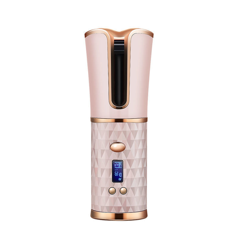 Cordless Automatic Hair Curler – Wireless USB Rechargeable Curling Iron