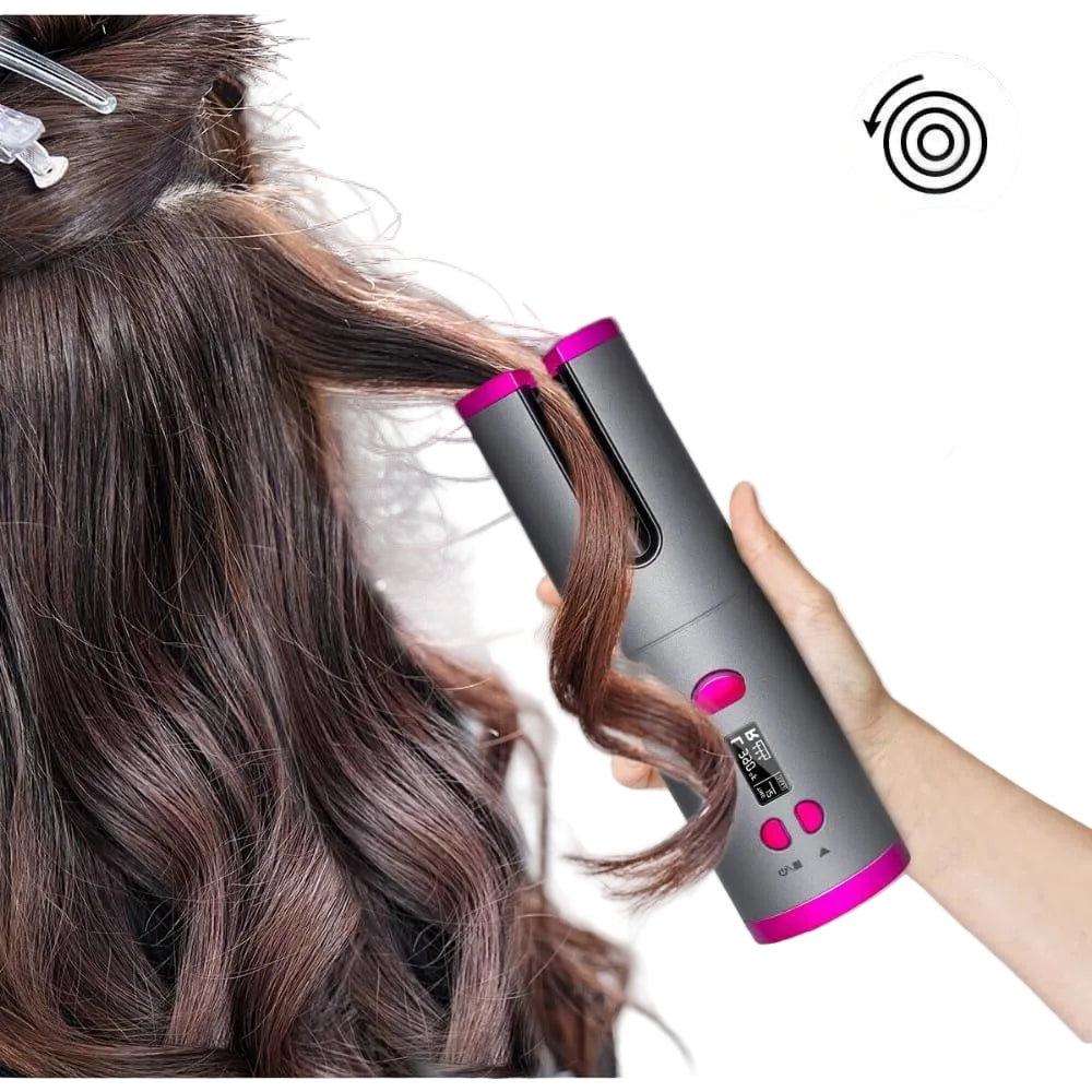Cordless automatic hair curler for easy styling
Wireless USB rechargeable hair curling iron
Portable automatic hair curler for travel
Beauty tool cordless curling iron for women
Salon style curls with wireless hair curler