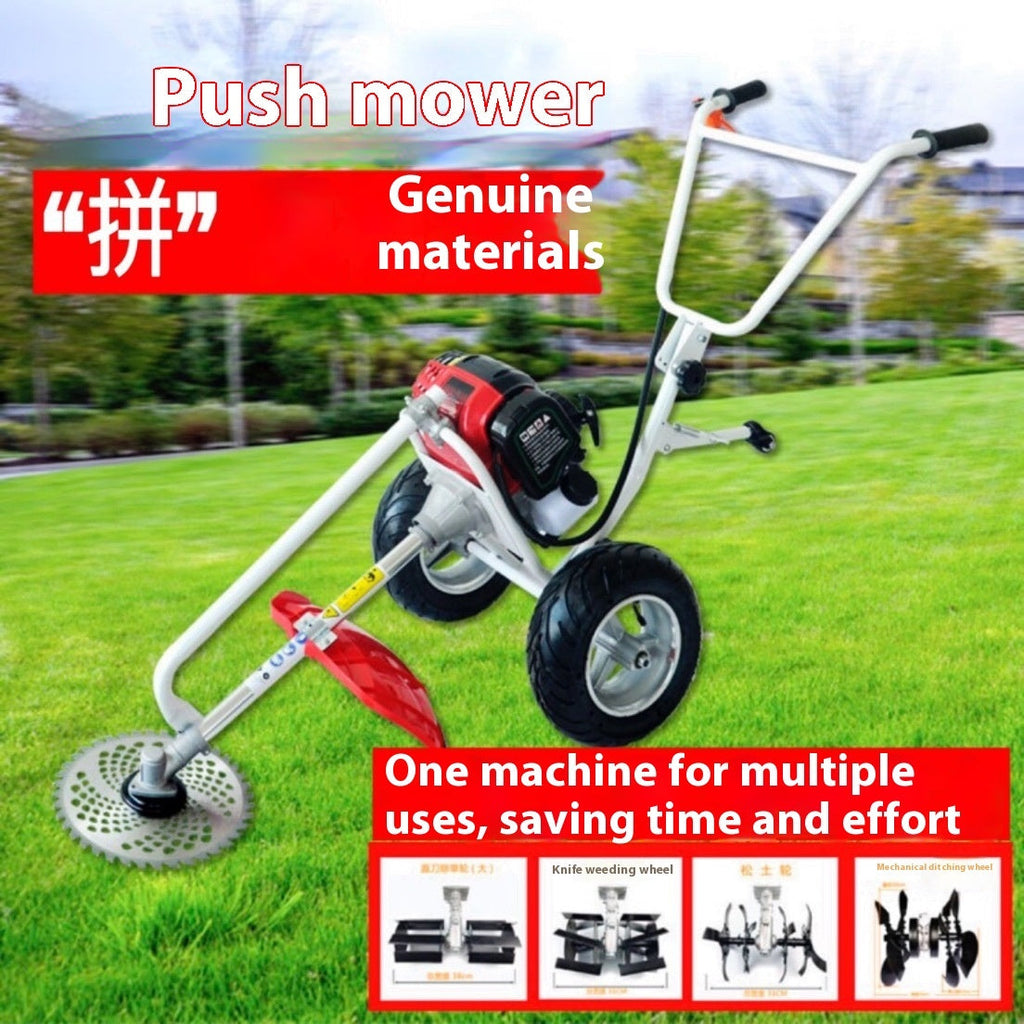 44-5F 2-Stroke Gas Lawn Mower & Brush Cutter with Multi-Function Blades