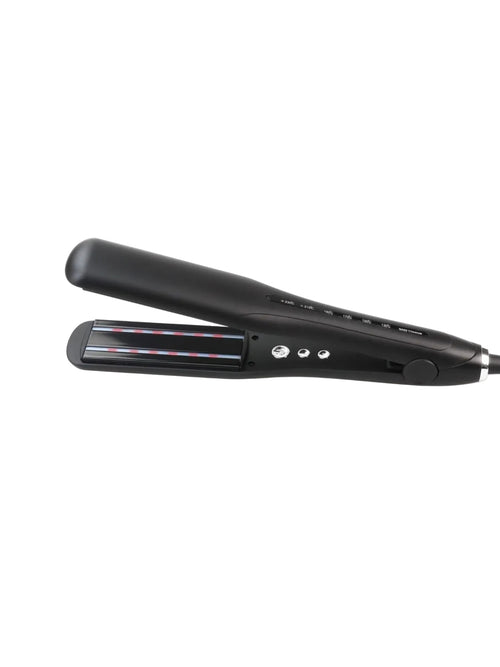 Adjustable temperature hair straightener for smooth hair
