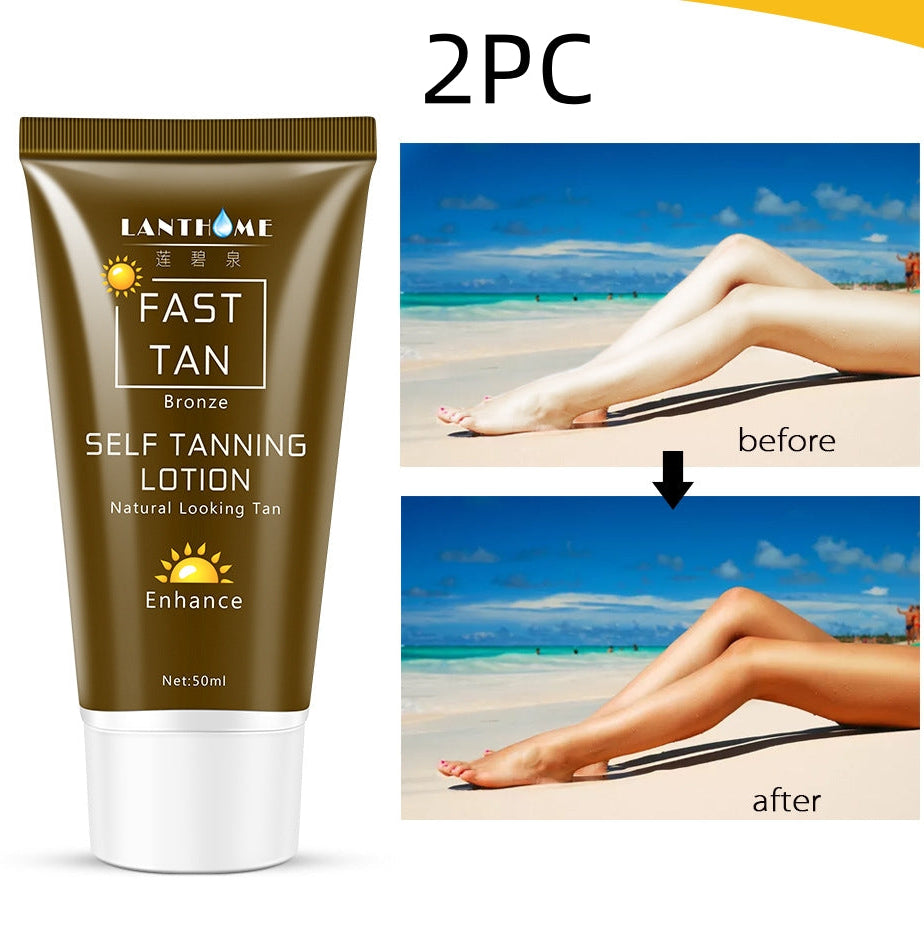 Close-up of hydrating bronzing cream texture