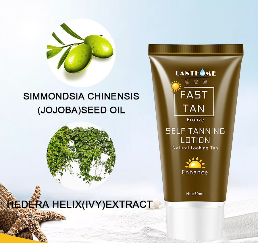 Smooth radiant skin with natural tan glow